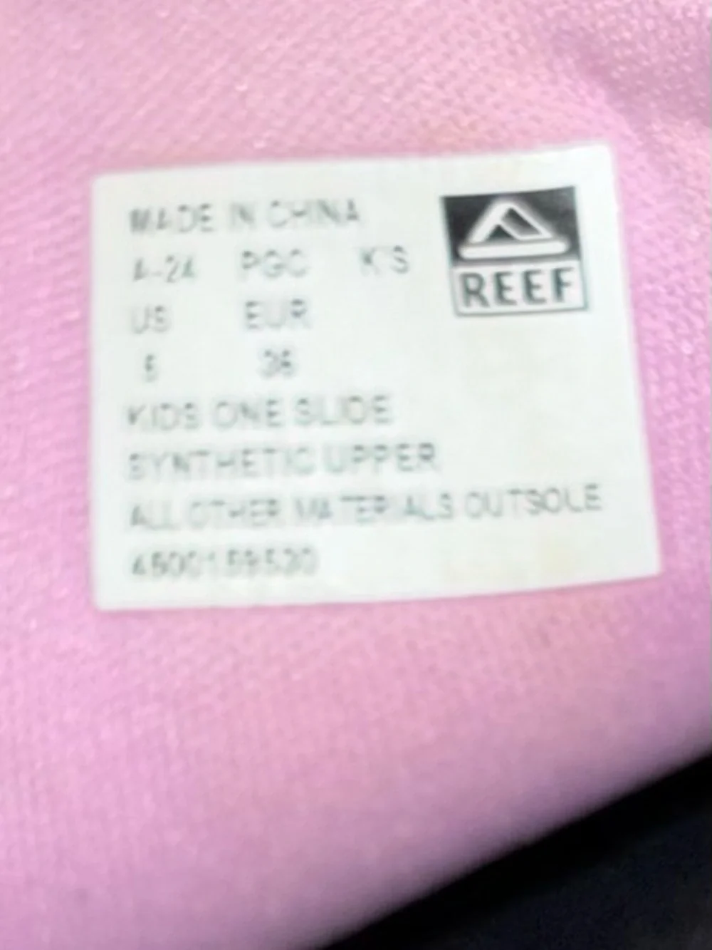 Reef One Slide sandals youth size 5